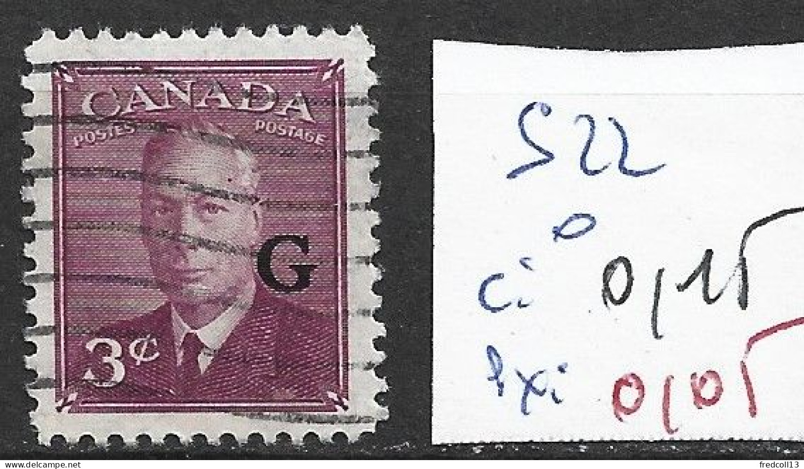 CANADA SERVICE 22 Oblitéré Côte 0.15 € - Overprinted