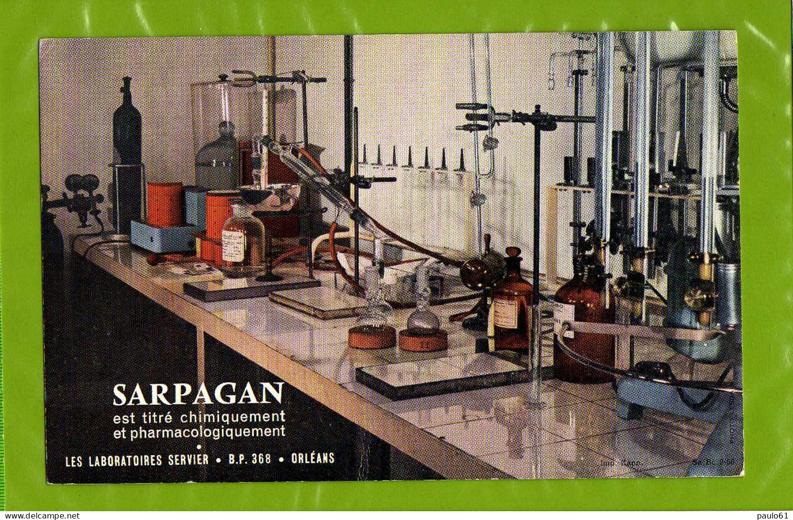 BUVARD :Pharmacie SPARGAN  Laboratoire SERVIER   Laboratoire - Produits Pharmaceutiques