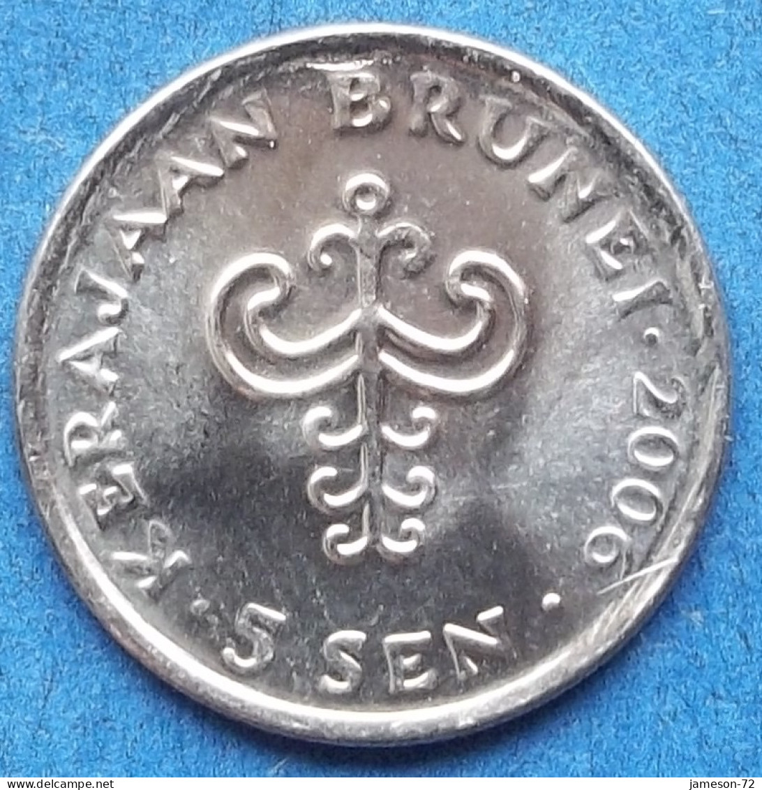 BRUNEI - 5 Sen 2006 KM# 35 Sultan Hassanal Bolkiah I (1967) - Edelweiss Coins - Brunei