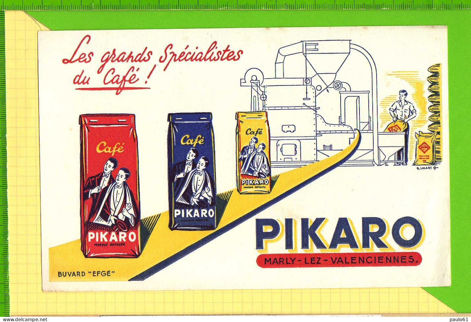 BUVARD & Blotting Paper : Grands Cafés PIKARO - Café & Té