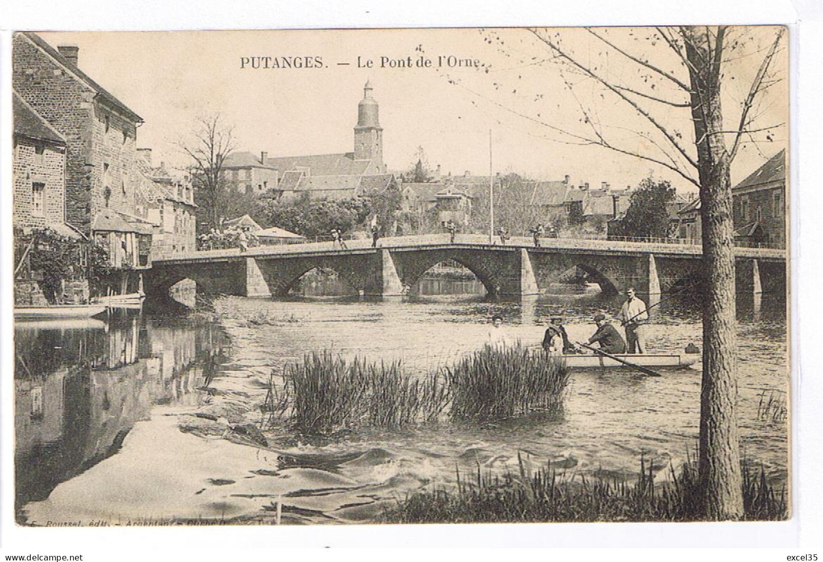 61 PUTANGES - PONT ECREPIN - Le Pont De L'Orne 21 Juillet 1905 - Pont Ecrepin