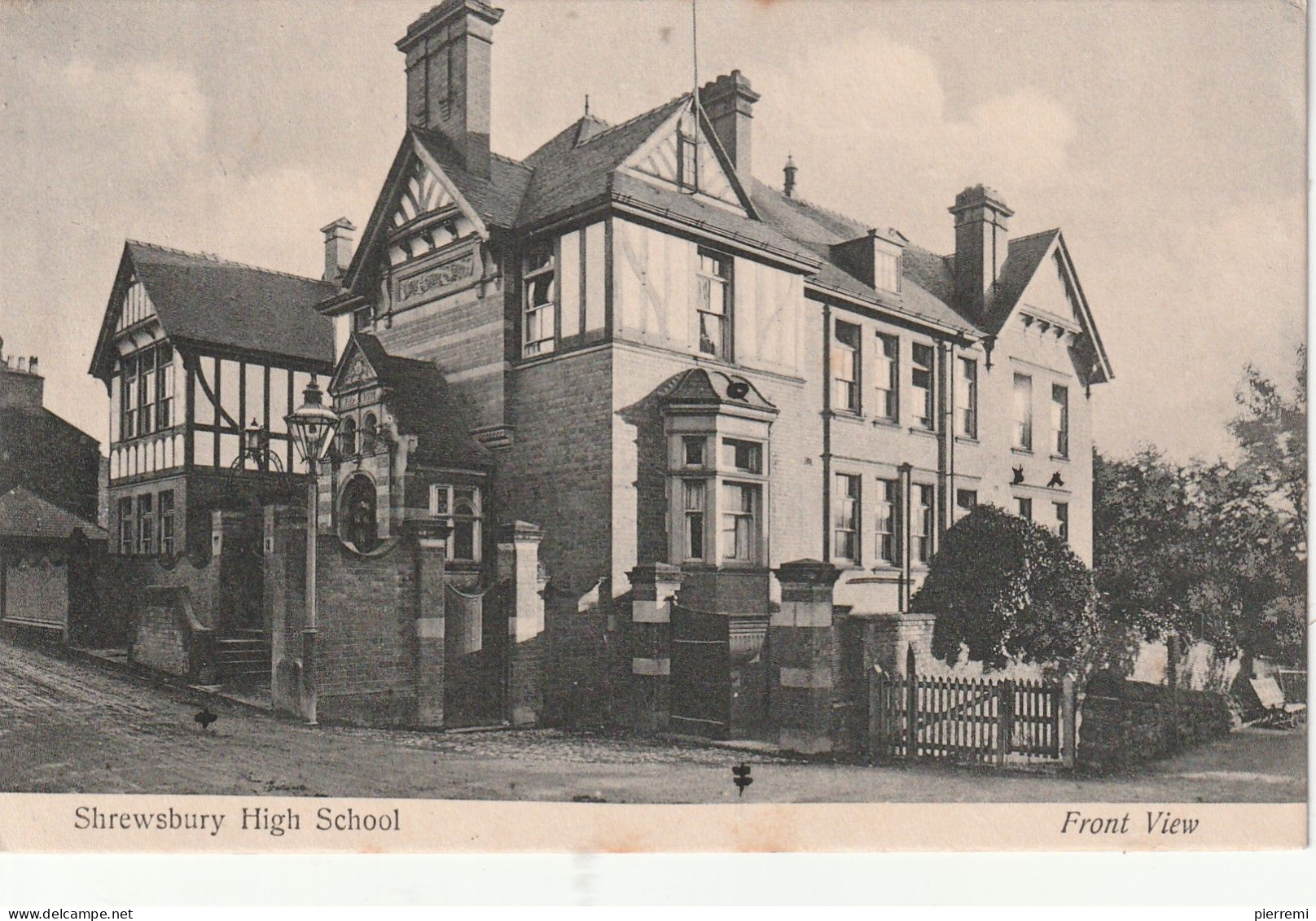 Shrewsbury  High School    Front View  ..carte No2 Voir Au Dos - Shropshire