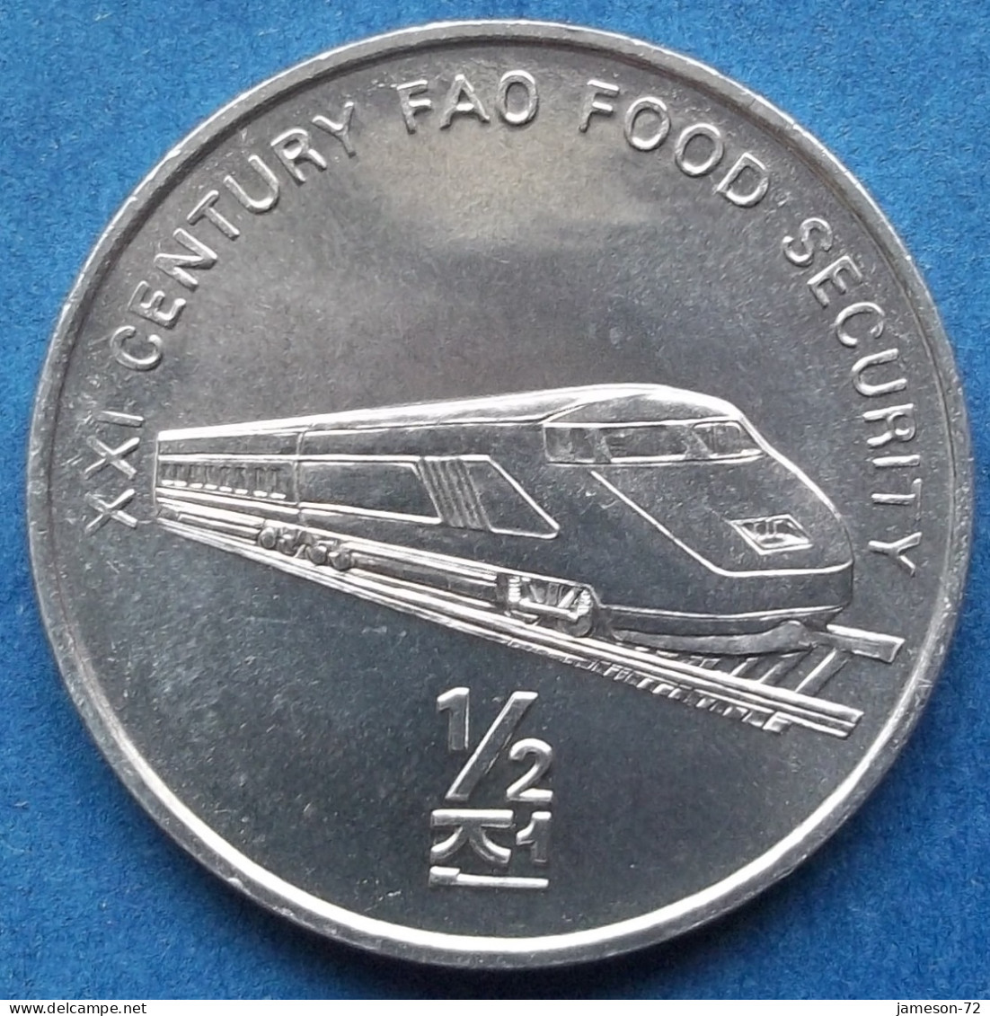 NORTH KOREA - 1/2 Chon 2002 "Modern Train" KM# 193 Democratic Peoples Republic (1948) - Edelweiss Coins - Corea Del Norte