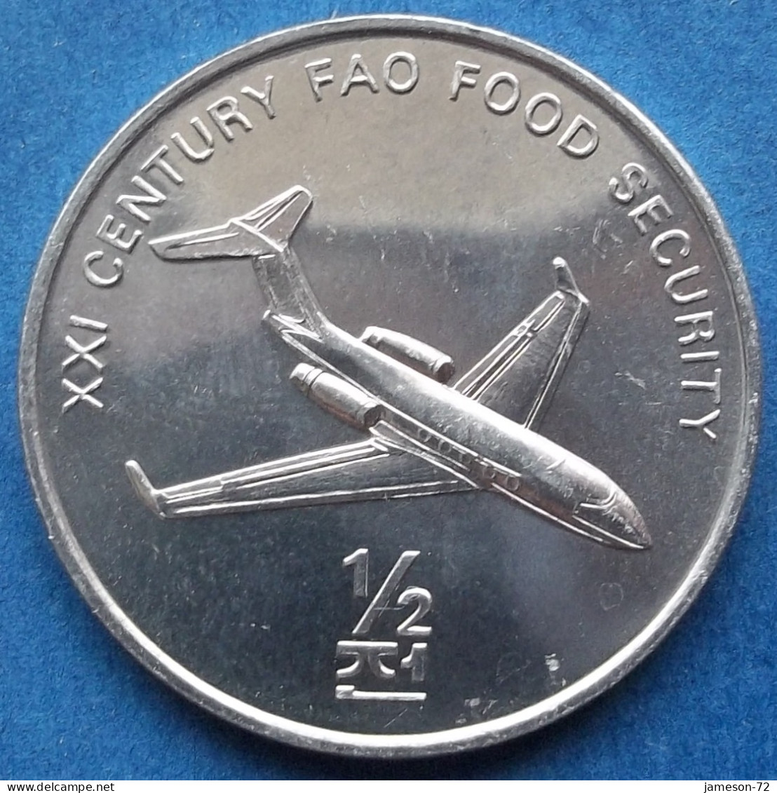 NORTH KOREA - 1/2 Chon 2002 "Jet Airliner" KM# 194 Democratic Peoples Republic (1948) - Edelweiss Coins - Korea (Nord-)