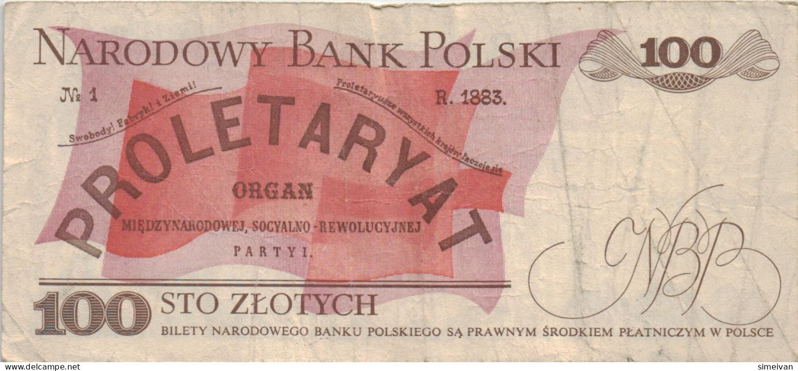 Poland 100 Zlotych 1988 P-143e Banknote Europe Currency Pologne Polen #5306 - Polonia