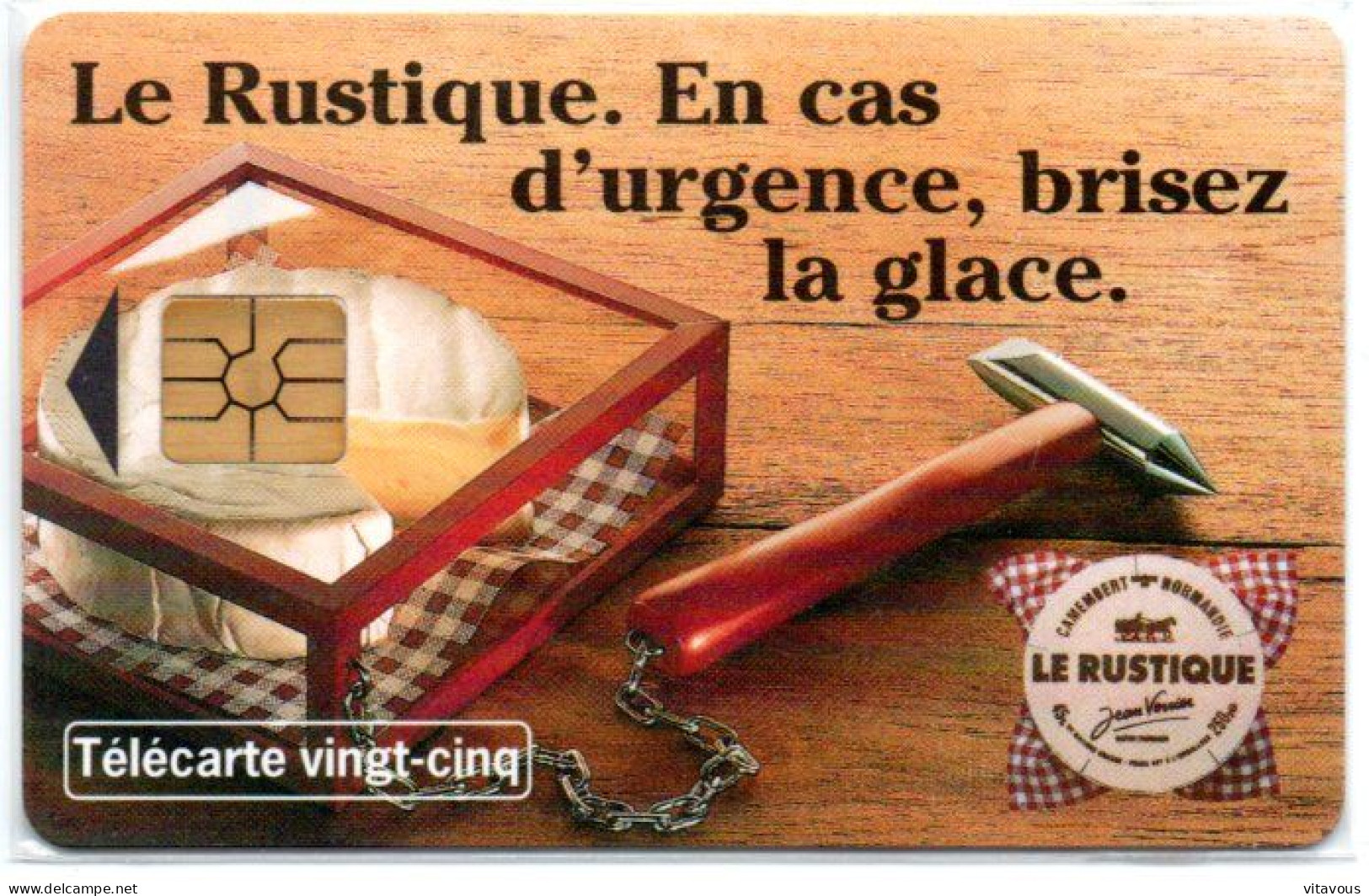 HN 58 LE RUSTIQUE URGENCE  Fromage Télécarte FRANCE 25 Unités Phonecard  (F 442) - 25 Units