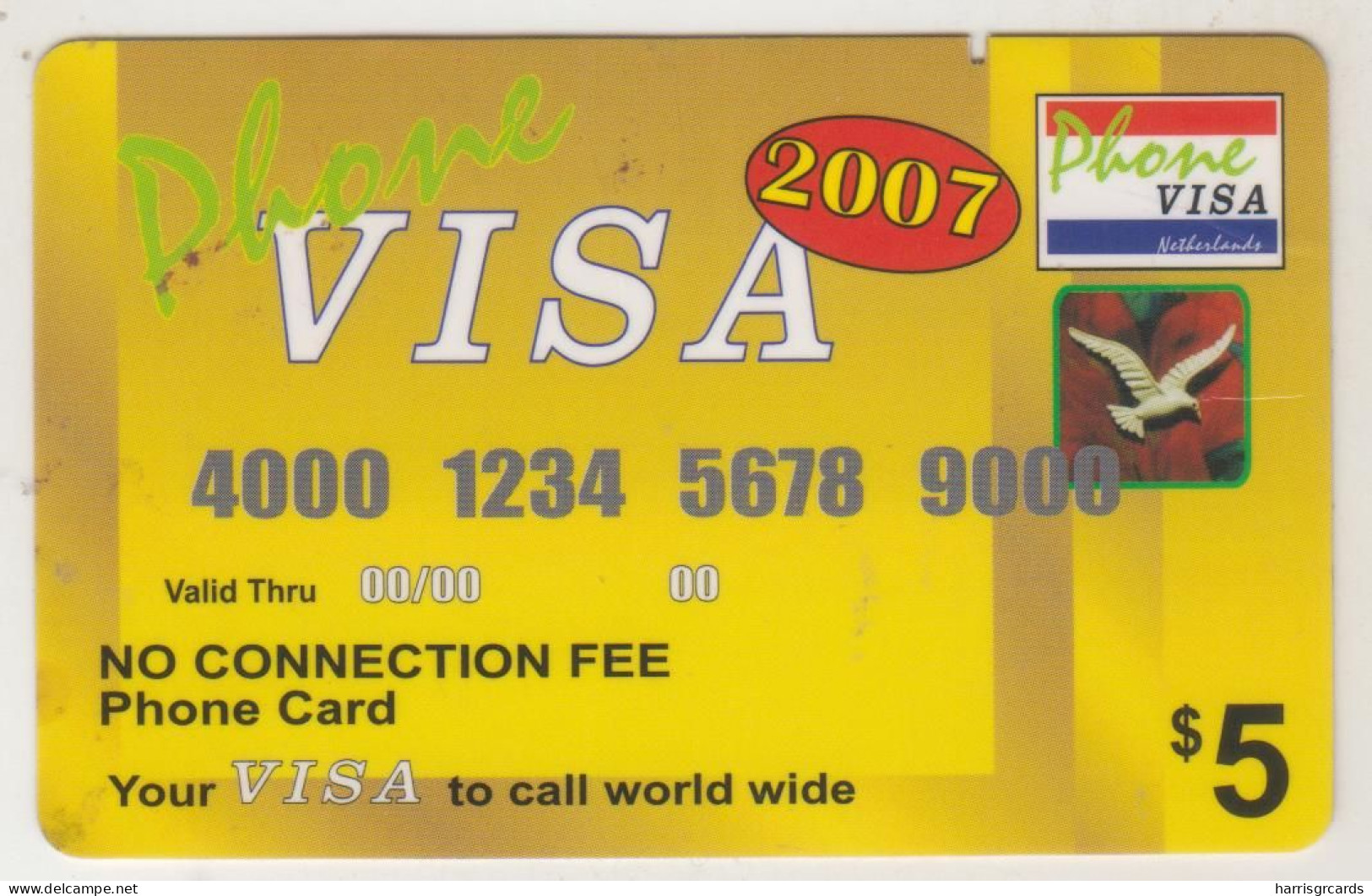 CANADA - Phone Visa 2007, MCI Prepaid Card $5 , Used - Kanada