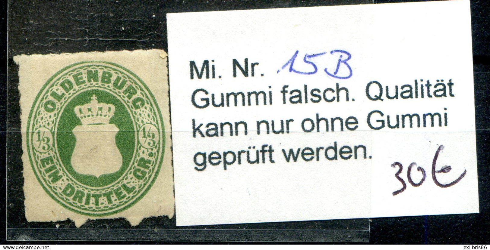 071123  ANCIEN ETAT ALLEMAND  OLDENBURG  N° 15B* - Oldenbourg