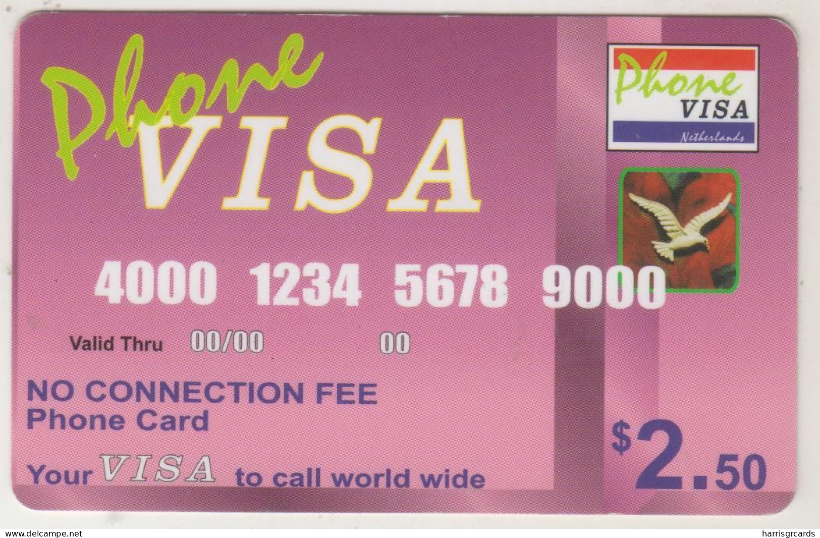 CANADA - Phone Visa , MCI Prepaid Card $2,50 , Used - Canada