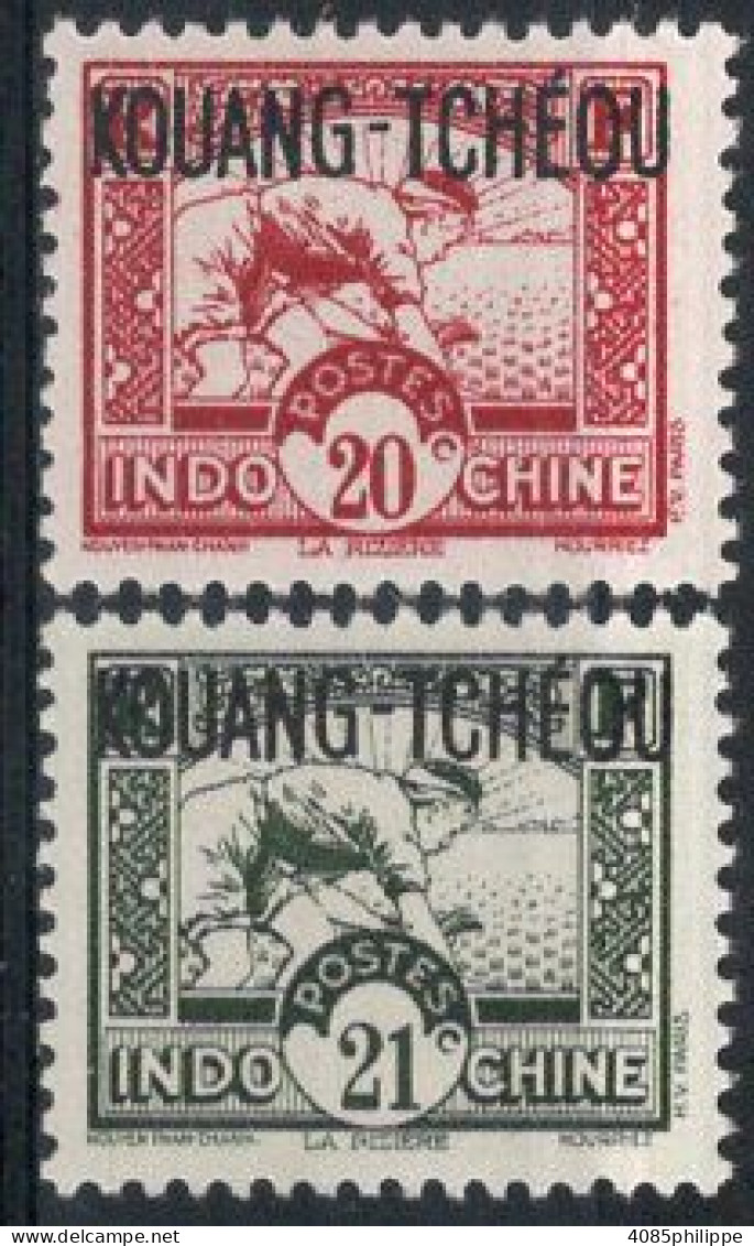 KOUANG TCHEOU Timbres-poste  N°110** & 111** Neufs Sans Charnières TB Cote : 5.00€ - Unused Stamps