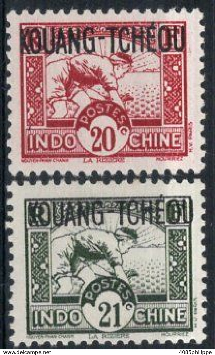 KOUANG TCHEOU Timbres-poste  N°110** & 111** Neufs Sans Charnières TB Cote : 5.00€ - Unused Stamps