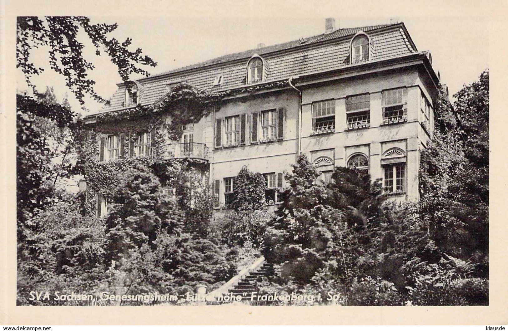 SVA Sachsen, Genesungsheim Lützenhöhe" Frankenberg I. Sa.gel.1952 - Frankenberg