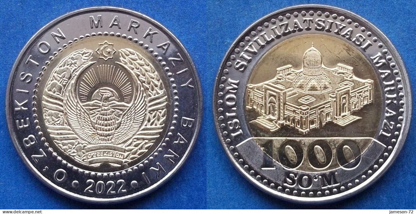 UZBEKISTAN - 1000 Som 2022 Center Of Islamic Civilization Tashkent KM# 40 Independent Republic (1991) - Edelweiss Coins - Usbekistan