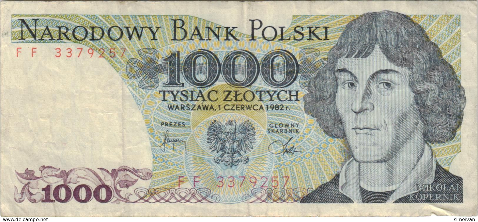 Poland 1000 Zlotych 1975 P-146a Banknote Europe Currency Pologne Polen #5315 - Polonia