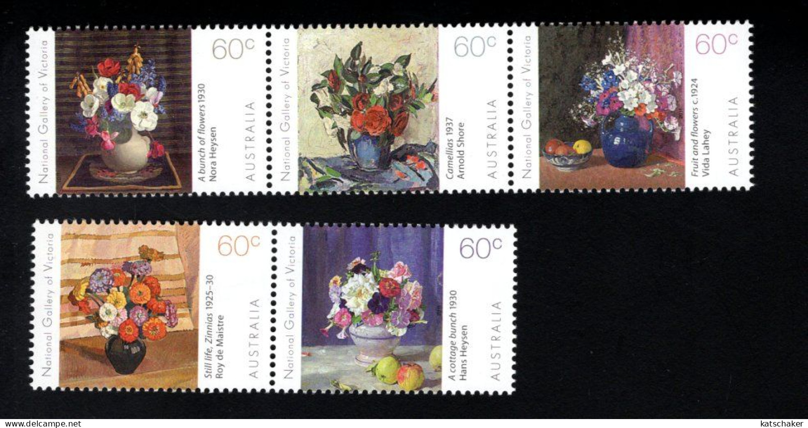 1927001838 2011 SCOTT 3429 3433 (**) POSTFRIS MINT NEVER HINGED EINWANDFREI - PAINTINGS OF FLOWERS IN NATIONAL GALLERY - Mint Stamps
