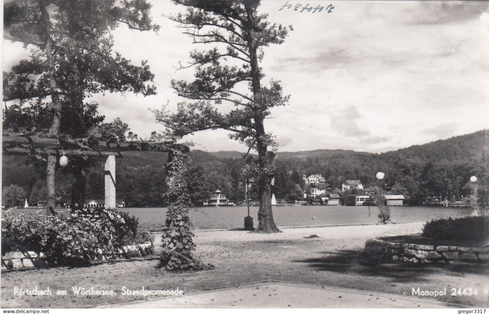 E553) PÖRTSCHACH Am Wörthersee - Kärnten - Strandpromenade Und Häuser - Alte S/W FOTO AK - Pörtschach