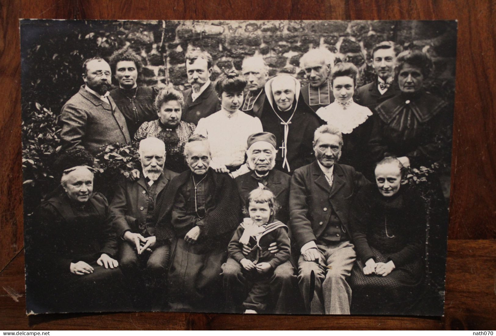 Photo 1900's Religieuse Religion Famille Prêtre Tirage Print Vintage - Autres & Non Classés