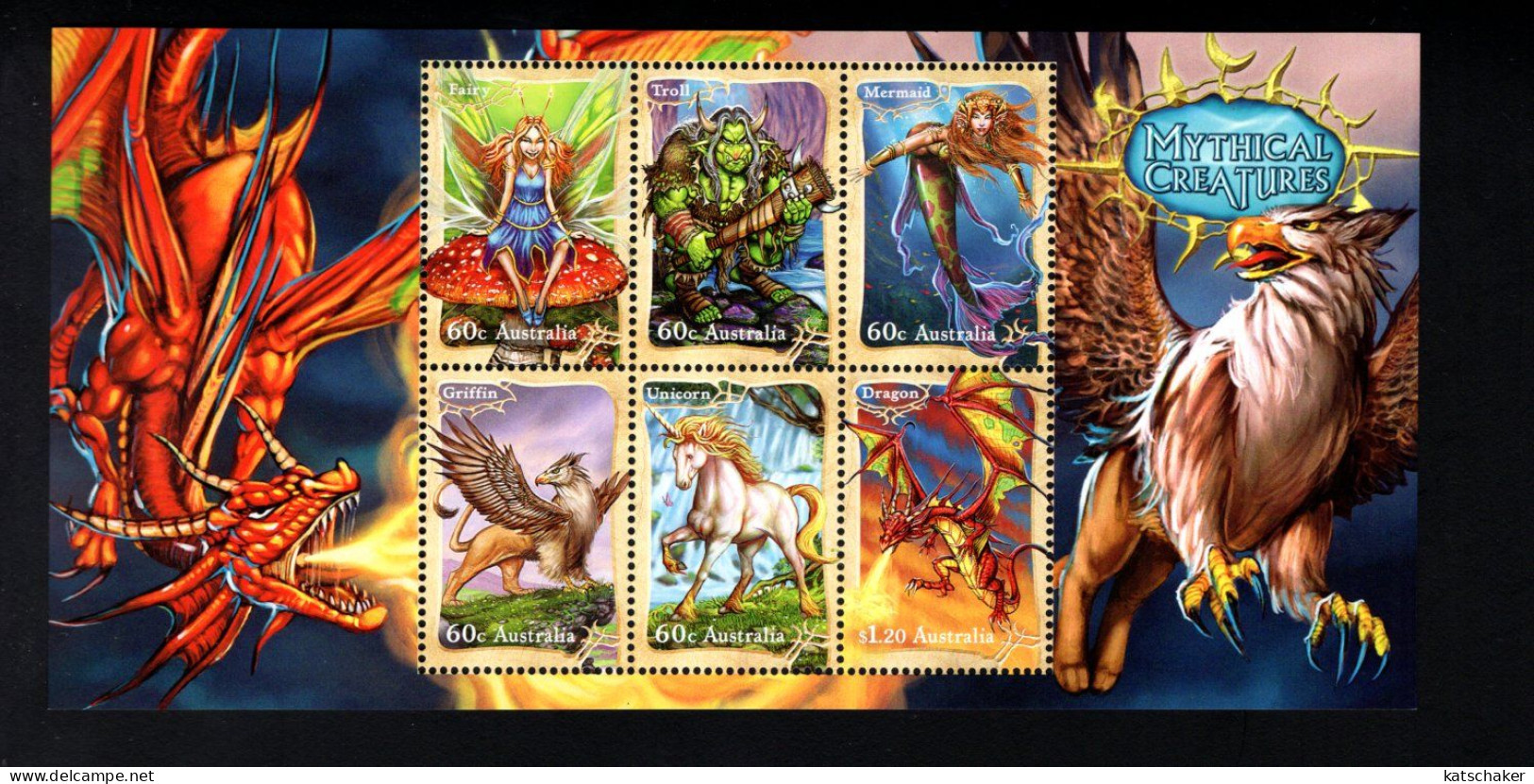 1927005891 2011 SCOTT 3580A (**) POSTFRIS MINT NEVER HINGED EINWANDFREI - MYTHICAL CREATURES - Mint Stamps
