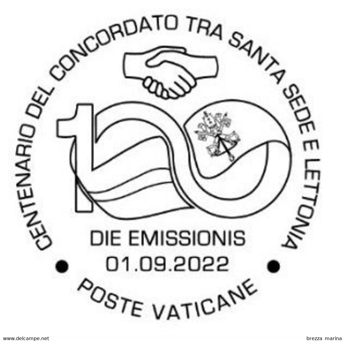 Nuovo - MNH - VATICANO - 2022 - 100 Anni Del Concordato Tra La Santa Sede E La Repubblica Di Lettonia – 1.25 - Ungebraucht