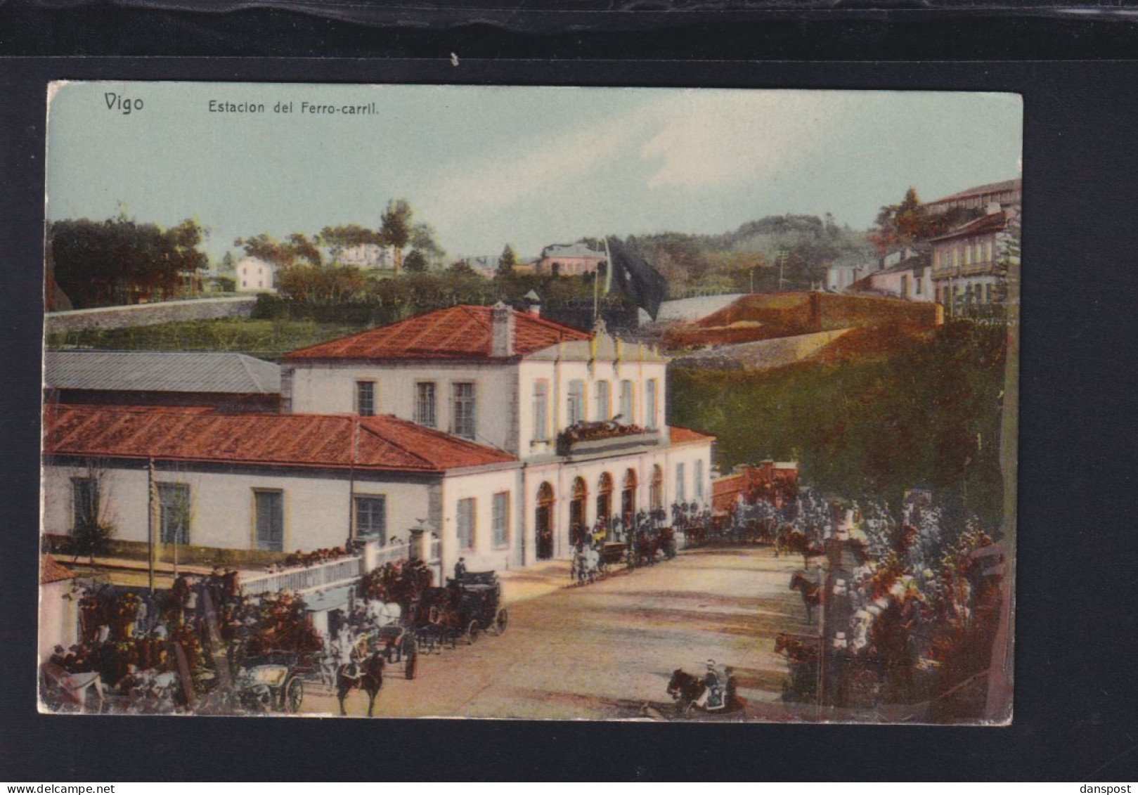 Spanien Espana AK Vigo Estancia Del Ferrocaril1909 - Pontevedra