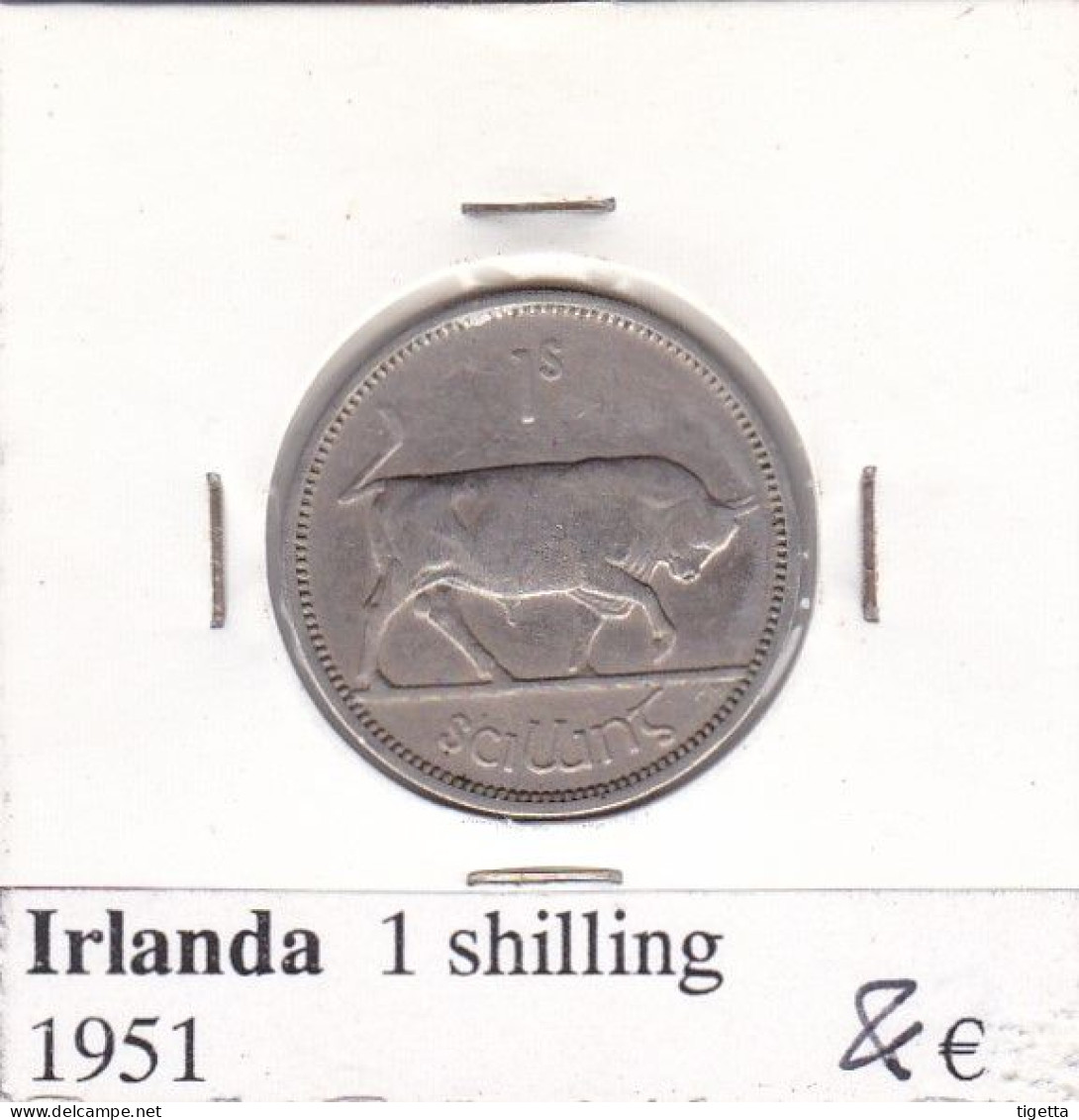 IRLANDA  1 SHILLING   ANNO 1951  COME DA FOTO - Irland