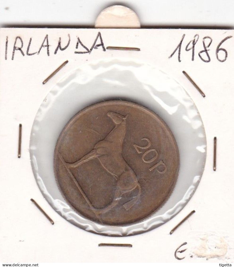 IRLANDA  20 PENCE   ANNO 1986  COME DA FOTO - Irlande