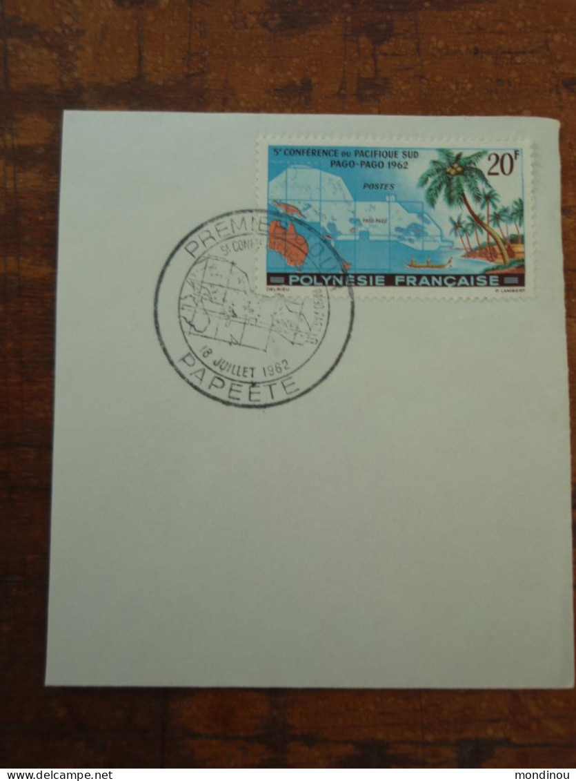 Timbre Polynésie Française - 5° Conférence Du Pacifique Sud PAGO-PAGO 1962 - Premier Jour PAPEETE - Used Stamps