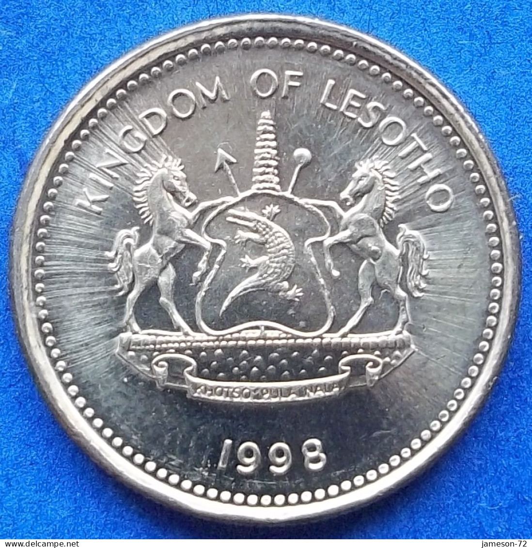 LESOTHO - 50 Lisente 1998 "Equestrian" KM# 65 Letsie III (1996) - Edelweiss Coins - Lesotho