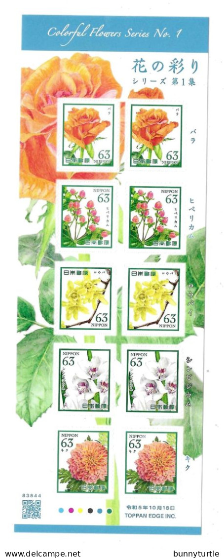 Japan 2023 Colourful Flowers Series No. 1 MNH - Unused Stamps