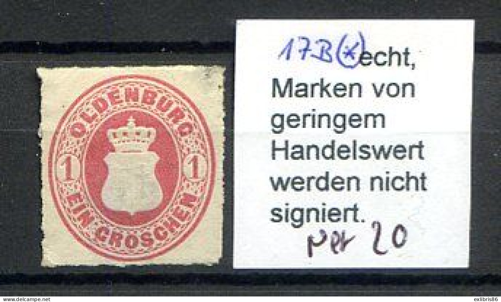 071123  ANCIEN ETAT ALLEMAND  OLDENBURG  N° 117B* - Oldenbourg