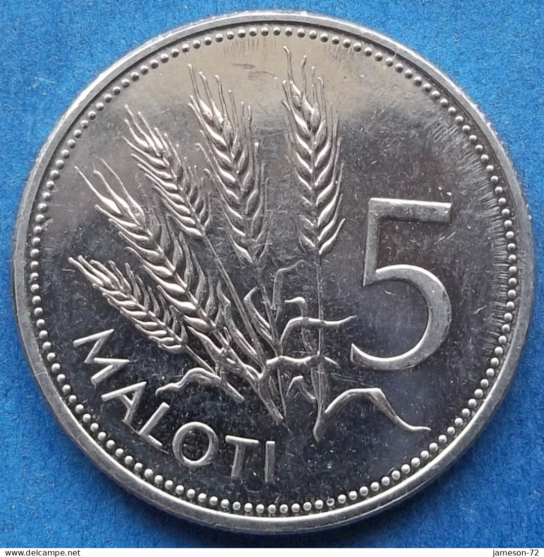 LESOTHO - 5 Maloti 2010 "Wheat Sprigs" KM# 59 Letsie III (1996) - Edelweiss Coins - Lesotho