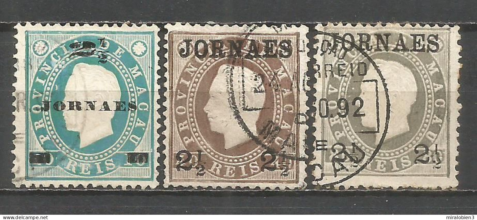 MACAO YVERT NUM. 42  ,  43  Y  44 USADOS - Used Stamps