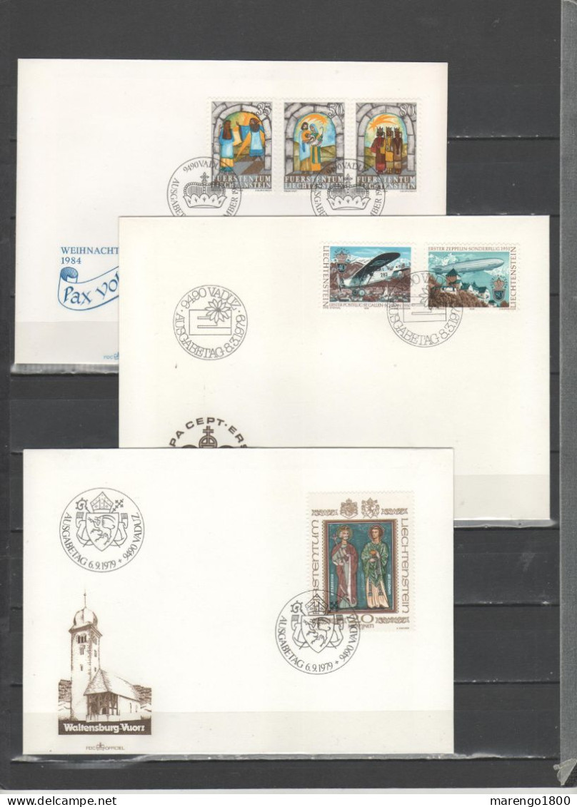 Liechtenstein 1978-1992 - Collezione Di 100 FDC + 12 Cartoline Natalizie Delle Poste           (g6995) - Verzamelingen