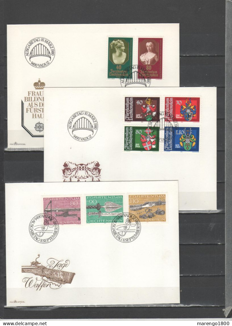 Liechtenstein 1978-1992 - Collezione Di 100 FDC + 12 Cartoline Natalizie Delle Poste           (g6995) - Verzamelingen