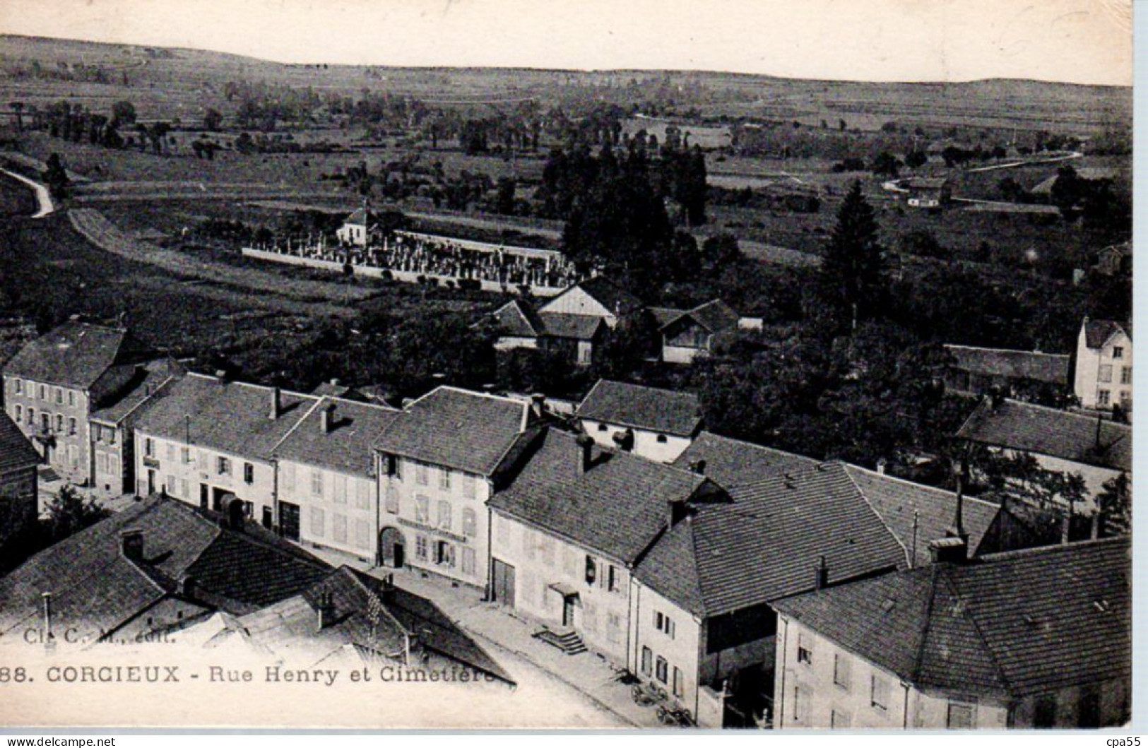 CORCIEUX  -  Rue Henry Et Cimetière  -  N°88 - Corcieux