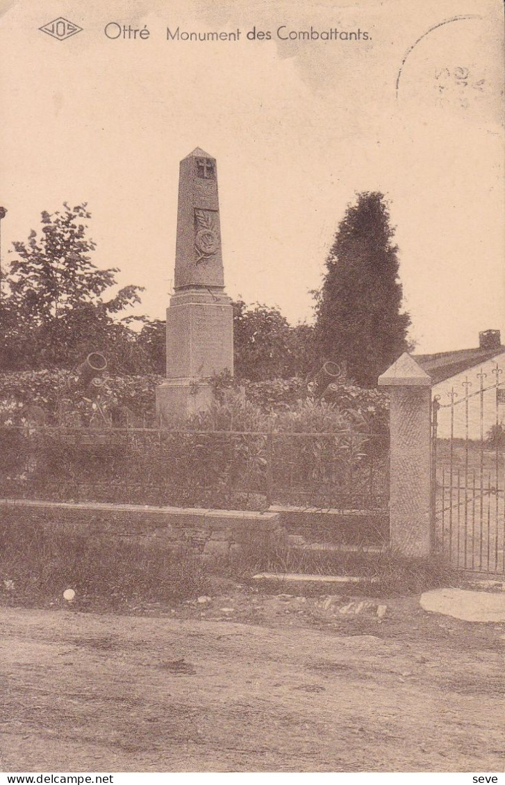 OTTRE Monument Des Combattants Carte Postée Vers Liège Années '30.  VIELSALM - Vielsalm