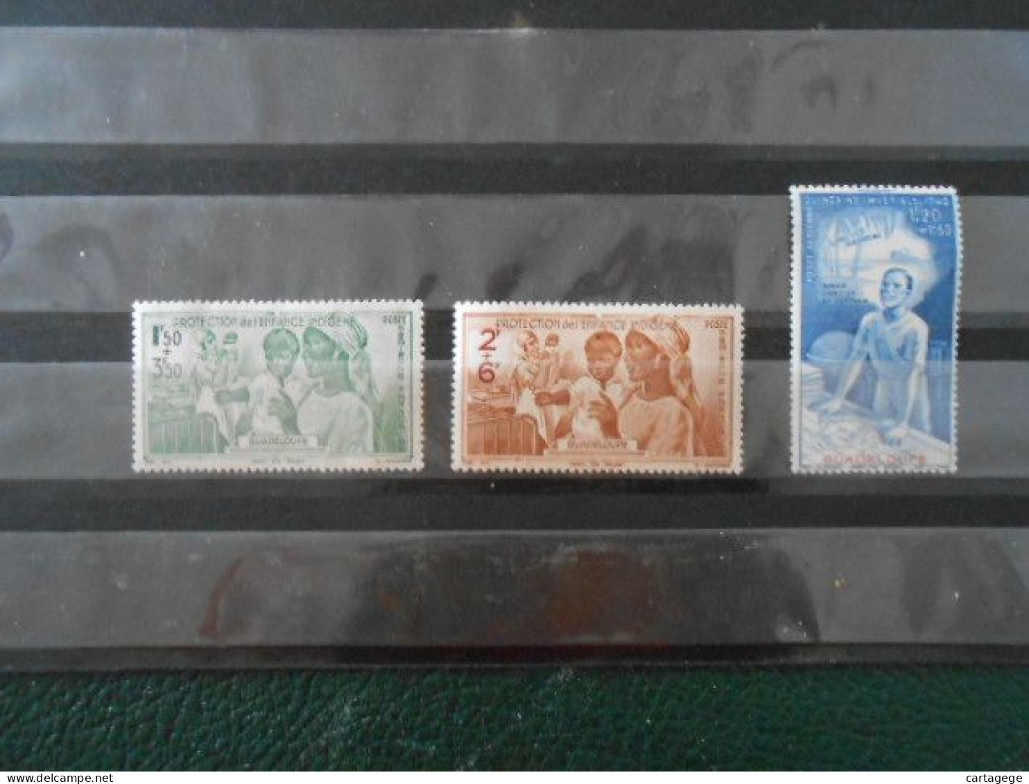 GUADELOUPE YT PA 1/3  AU PROFIT DE L'ENFANCE + QUINZAINE IMPERIALE* - Airmail