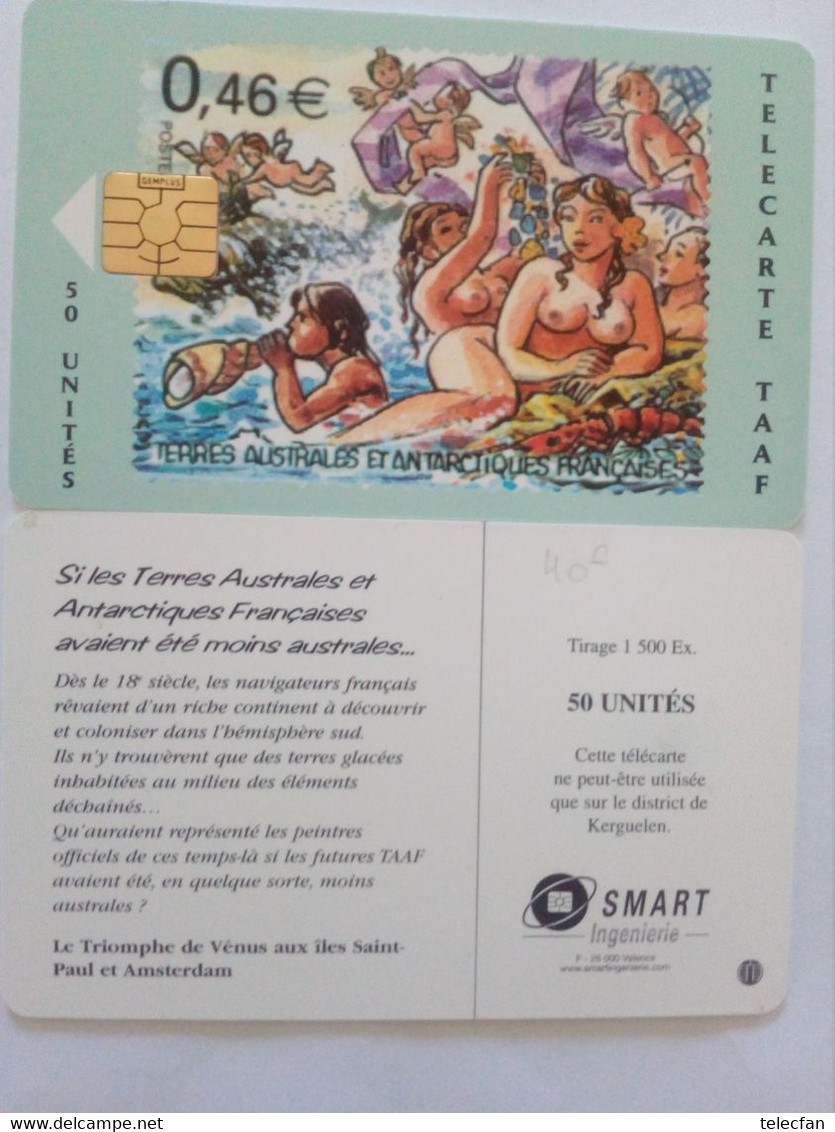 TAAF TAAF34 LE TRIOMPHE DE VENUS 50U UT - TAAF - Territorios Australes Franceses