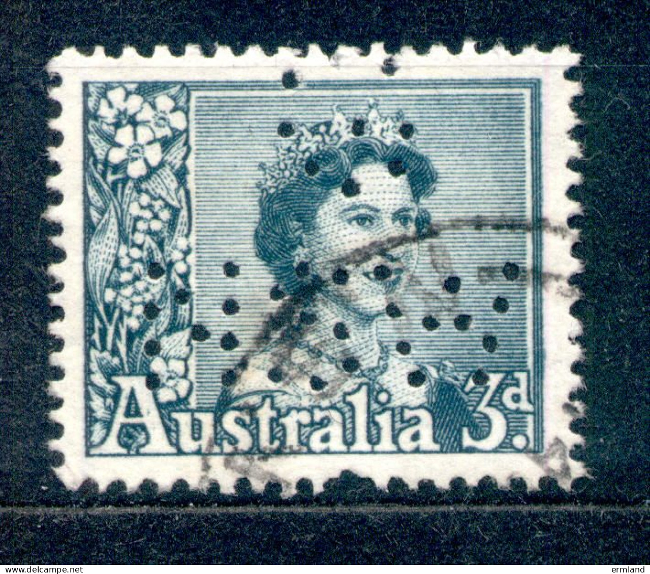 Australia Australien 1959 - Michel Nr. 289 A X O Mit Perfin (Perforated Initials) - Gebraucht