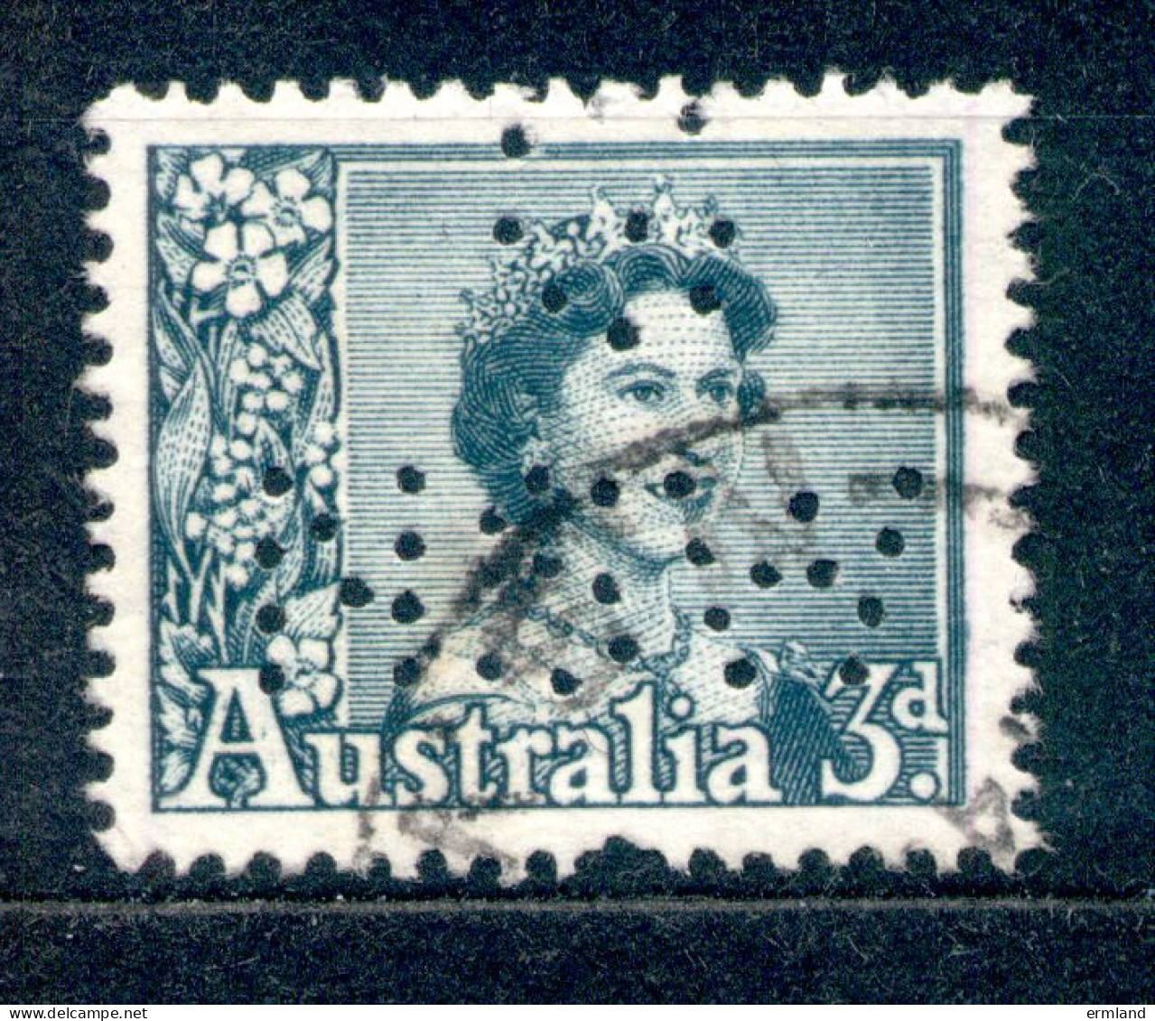 Australia Australien 1959 - Michel Nr. 289 A X O Mit Perfin (Perforated Initials) - Oblitérés