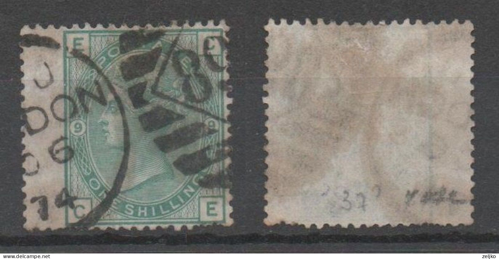 UK, GB, Great Britain. Used, 1876, Michel 46, Queen Victoria, C.v. 50 € - Used Stamps