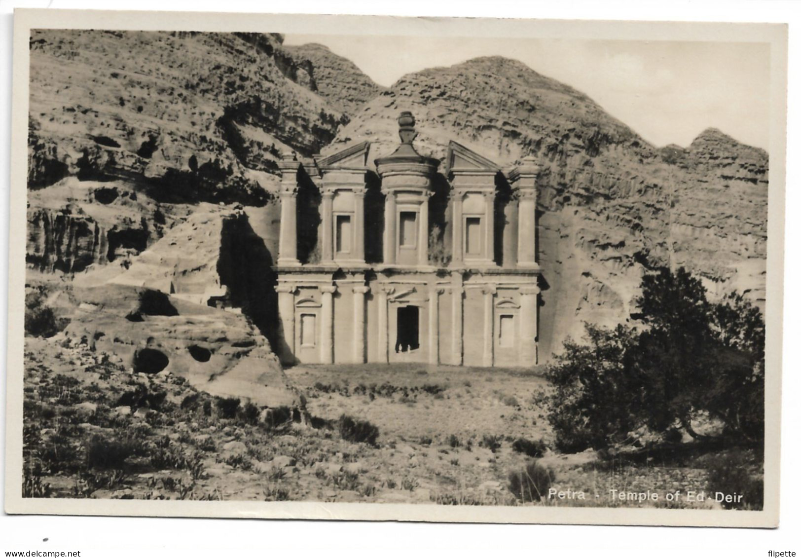 L60F582 - Jordanie - Petra - Temple Of Ed-Deir - Sions Verglas Jerusalem - Jordanie