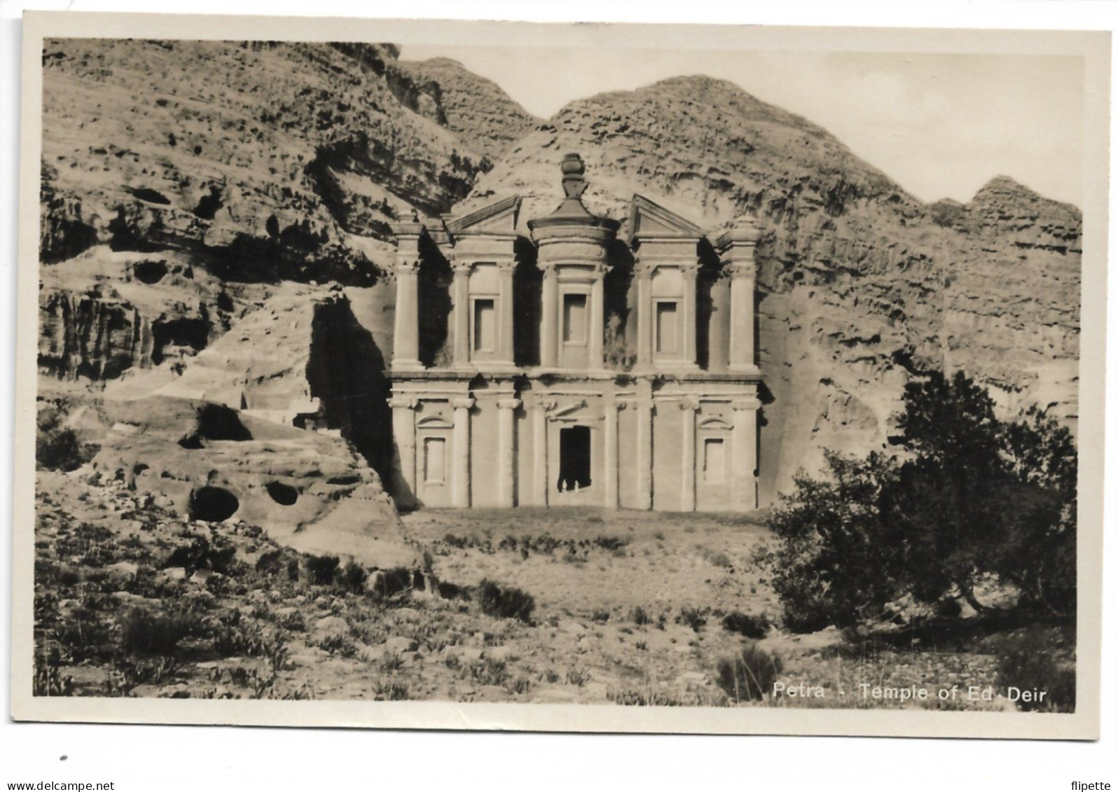 L60F583 - Jordanie - Petra - Temple Of Ed-Deir - Sions Verglas Jerusalem - Jordanie