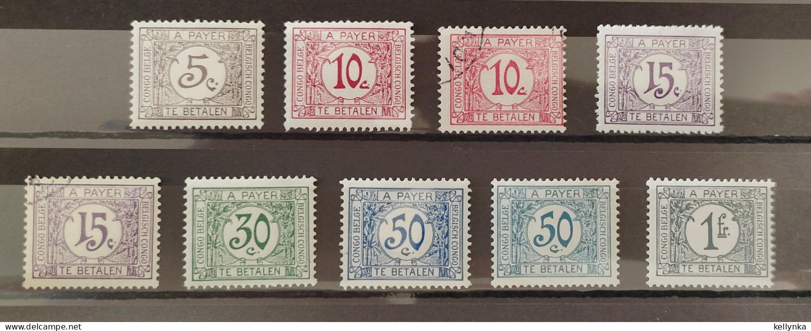 Congo Belge - TX66/72 - Taxes - 1923 - MH & Oblitéré - Nuovi