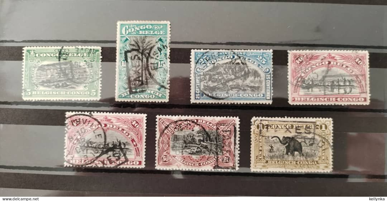 Congo Belge - TX41/48 - Taxes - 1915 - Oblitéré - Used Stamps