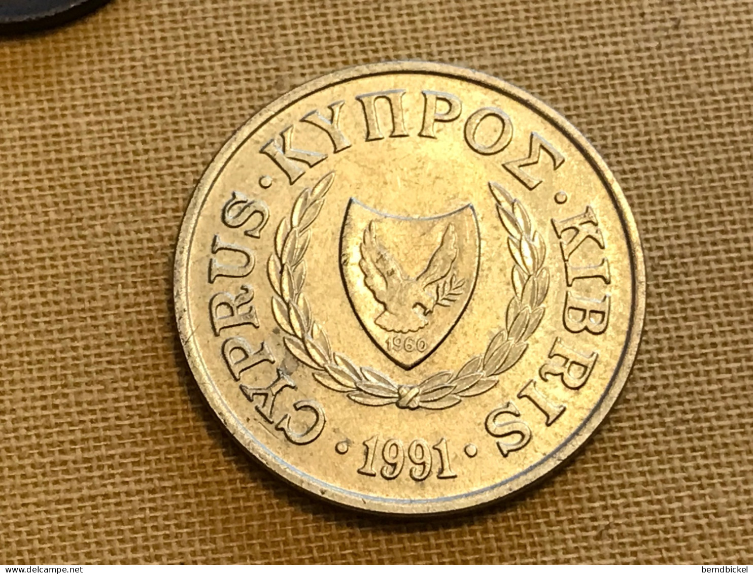 Münze Münzen Umlaufmünze Zypern 5 Cents 1991 - Zypern