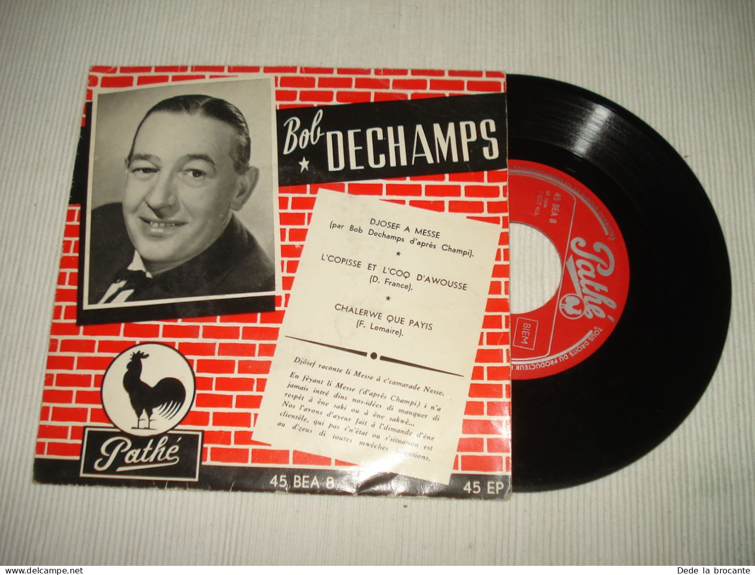 B12 (2) /  Lot  2 X EP 45 T - Bob Dechamps - Petit Prix - Comiques, Cabaret