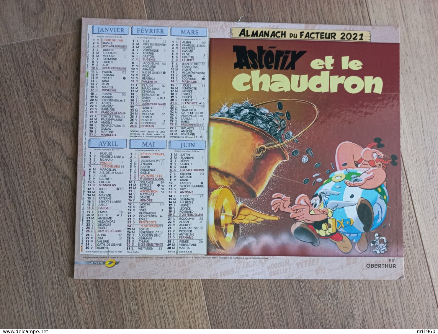 Almanach Du Facteur. Asterix Et Obelix. - Grand Format : 2001-...