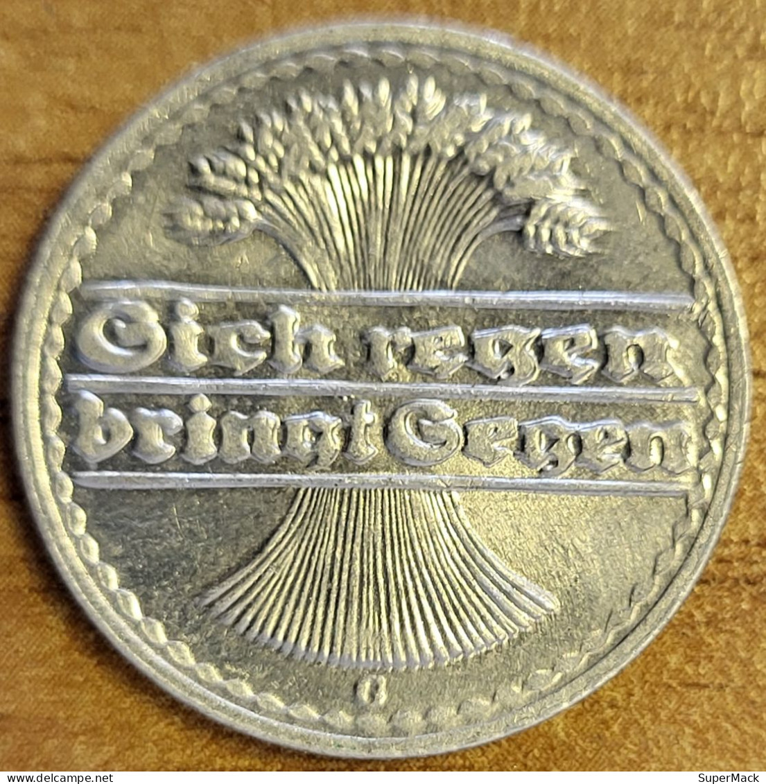 ALLEMAGNE 50 Pfennig 1922 G Karlsruhe KM#27 SPL++ - 50 Renten- & 50 Reichspfennig