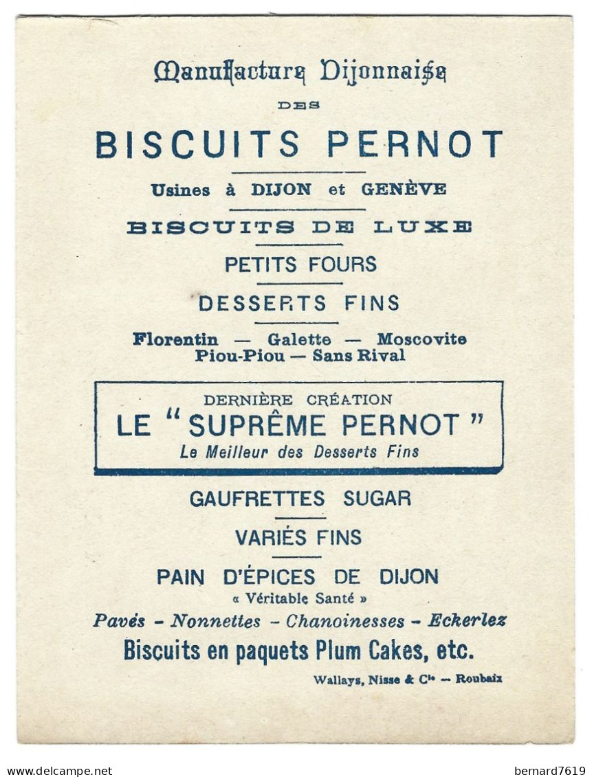 Chromo    Image  - Biscuits Pernot  Dijon  Et Geneve -  Timbres Et Costumes   -   Poste - Mapka - Russie - Pernot